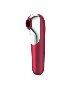 Satisfyer Dual Love Luchtdrukvibrator - Rood