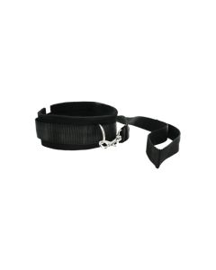 Riem en Halsband set - Zwart