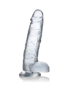 Jock C-Thru Transparante Dildo - 23 cm.