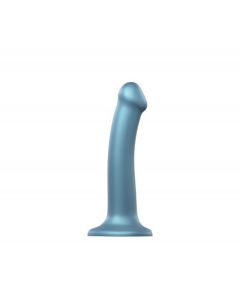 Strap On Me - Siliconen Dildo - Blauw - M