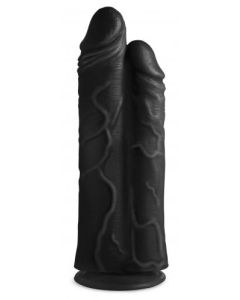 Double Stuffer Dubbele Dildo 25 cm - Zwart