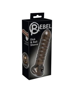 Penis Sleeve Met Ribbels - Zwart