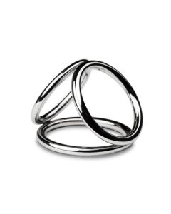 Sinner - Triad Chamber Metalen Cock- En Balring - Medium