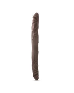 Dr. Skin - Realistische Dubbele Dildo 35 cm - Chocolate