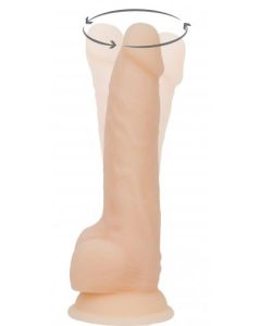 Naked Addiction - Realistische Roterende Dildo Met Afstandsbediening - 18 c