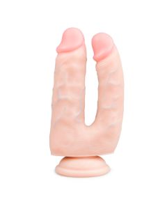 Realistische Dubbele Dildo Met Zuignap - 15 cm