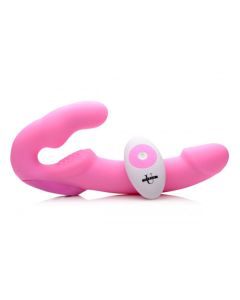 Urge Strapless Strap-On Vibrator - Roze