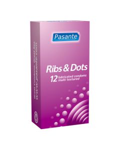 Pasante Ribs & Dots condooms 12 stuks