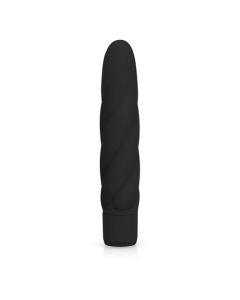 Zwarte siliconen vibrator