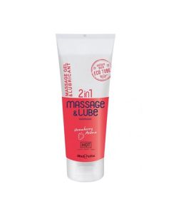 Hot Massagegel & Glijmiddel 2in1 - Aardbei