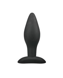 Medium Zwarte Siliconen Buttplug