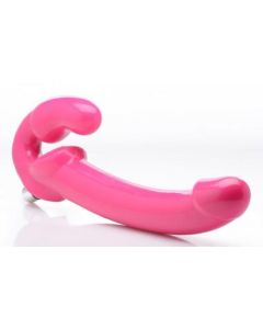 Revolver Vibrerende Strapless Strap-On XXL - Roze