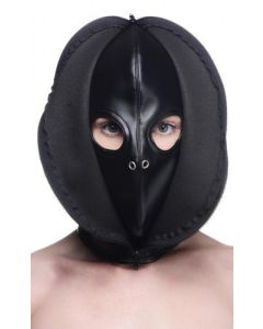 Bondage Hoofd Masker Met Rits Aan De Voorkant