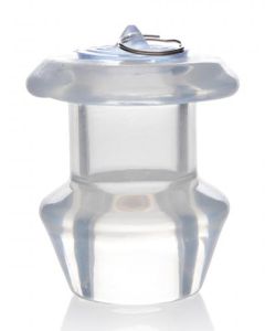 Holle Transparante Anaal Plug Met Stop - Large