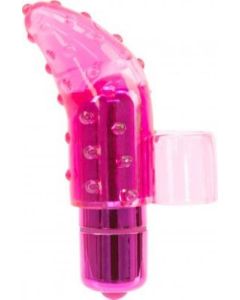 Frisky Vinger Vibrator Met Bullet - Roze